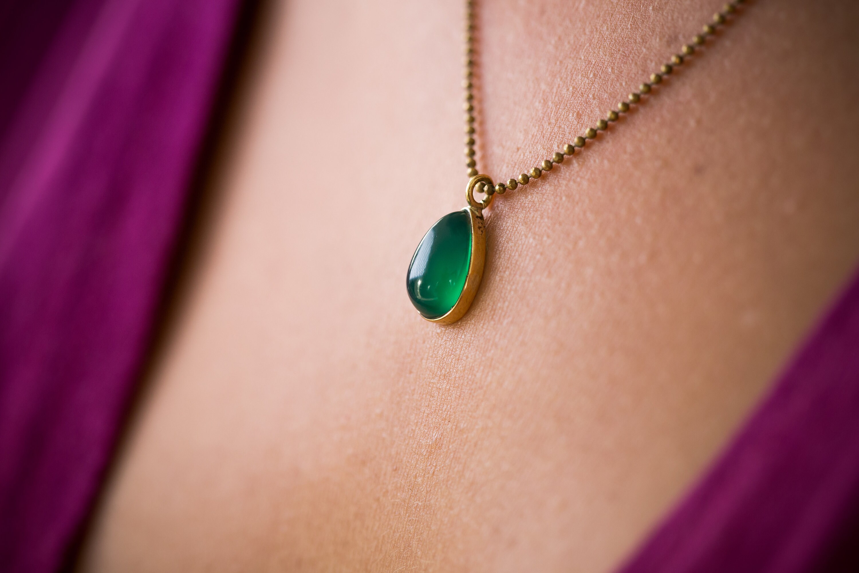 Green Aventurine Necklace Gold and Green Necklace Green Etsy