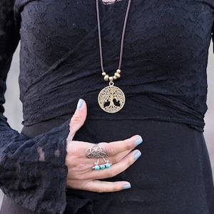 Tree of Life Necklace // Hippie Necklace // Sacred Geometry Tree of Life Pendant // Sacred Geometry Jewelry // Necklace With Meaning