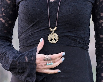 Tree of Life Necklace // Hippie Necklace // Sacred Geometry Tree of Life Pendant // Sacred Geometry Jewelry // Necklace With Meaning