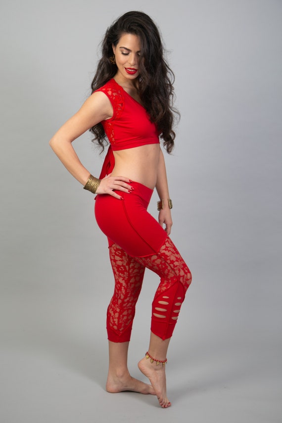 Gypsystyle Clothing for Burning Man Festivals Unique Mini Maxi Asymmetrical Lace Skirt for Women Tribal Fusion Bellydance and Salsa