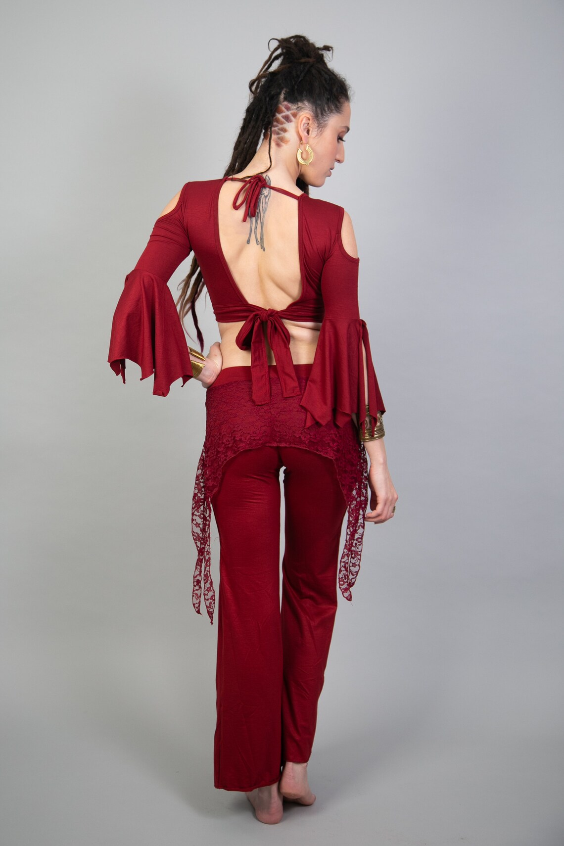 Leggings for Women Red Pants Skirt Over Leggings Boho Etsy