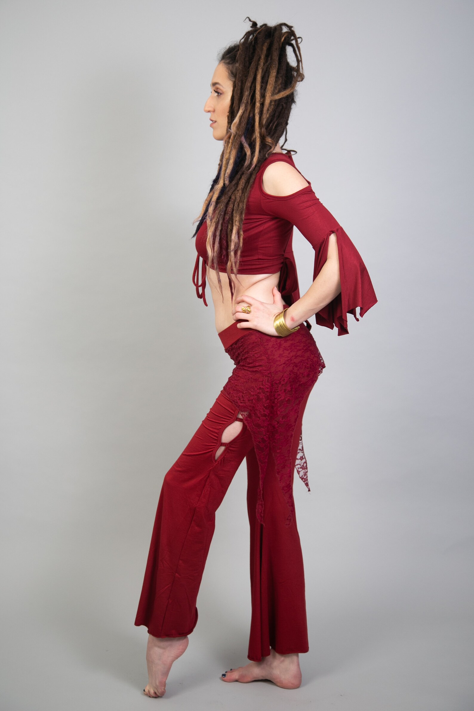 Leggings for Women Red Pants Skirt Over Leggings Boho Etsy