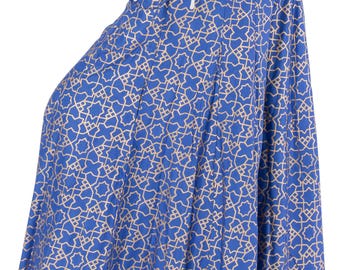Gonna lunga con pantaloni in cotone stampato boho da donna: abbigliamento yoga ampio e fluido