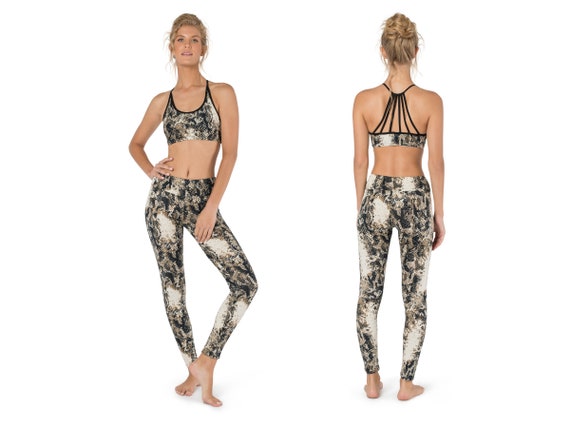 Top and Leggings Activewear Gym Workout Set Yoga Clothes Women Fitness Set Sports Bra High Waist Leggings Open Back Top Set for Yoga Etsy Canada