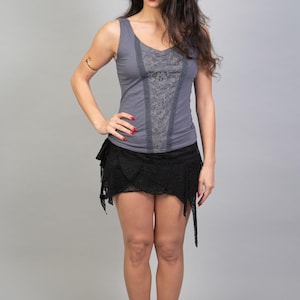 Black Mini Skirt For Women, Boho Pixie Skirt, Festival Clothing, Hippie Skirt, Gift for Her