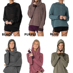 Hoodies for Women Long Shirt Boho Wear Pullover Sweatshirt - Etsy