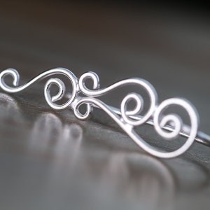 Silver Climber Earrings, Crawler Earrings Silver, Gift for Her, Tribal Earrings, Climber Earrings, Bohemian Jewelry, Festival Gifts