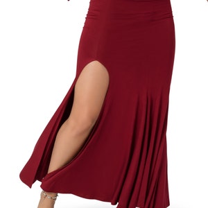 Boho Maxi Skirt, Long Skirt for Women, Red Skirt, Slit Skirt, Bellydance skirt, Maxi Skirt with Slit, Flowing Skirt, Festival Skirt.