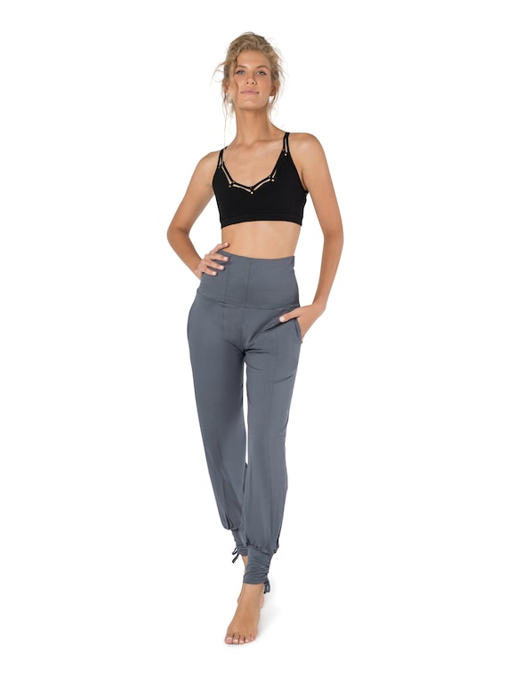 Grey Leggings, Yoga Pants, Boho Pants, Harem Pants, Loose Fit