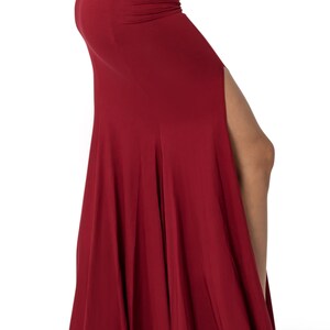Boho Maxi Skirt, Long Skirt for Women, Red Skirt, Slit Skirt, Bellydance skirt, Maxi Skirt with Slit, Flowing Skirt, Festival Skirt.