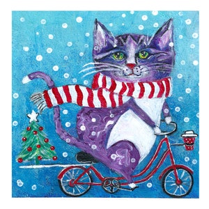 Set of 3 Funny Christmas Card with Cats, Digital Download, For Your Friends or Family, Cute Funny Cards, Christmas kittens, Humorous/Humour