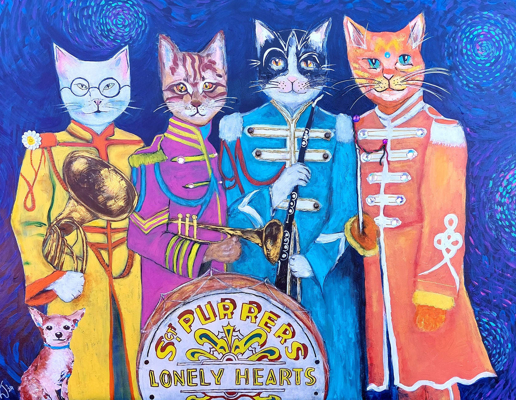 Beatles Cats Art Fridge Magnets, Brisbane Artist, Set of 2 - Etsy