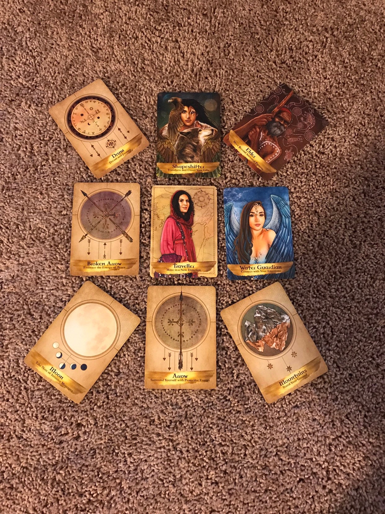 Tarot Card Reading Boussole Celtique 9 Card Spread Etsy Canada