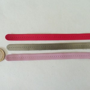 3 bandes de cuir pour bracelet en cuir fin image 3