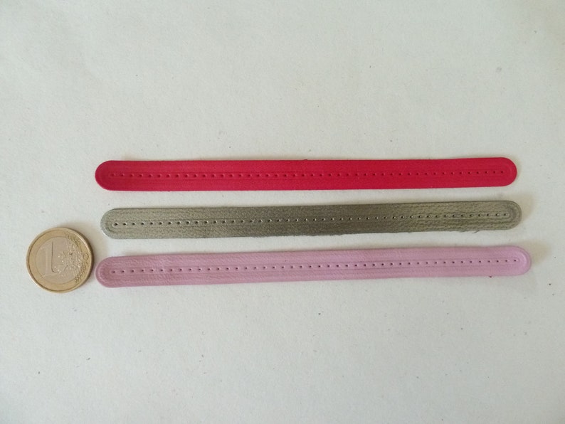 3 leather strips for fine leather strap image 3