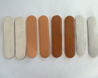 8 forme lunghe in pelle, 4 colori per la creazione beige dorato