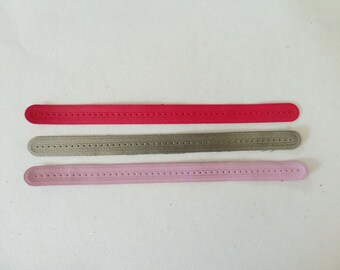 3 leather strips for fine leather strap
