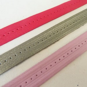 3 bandes de cuir pour bracelet en cuir fin image 2
