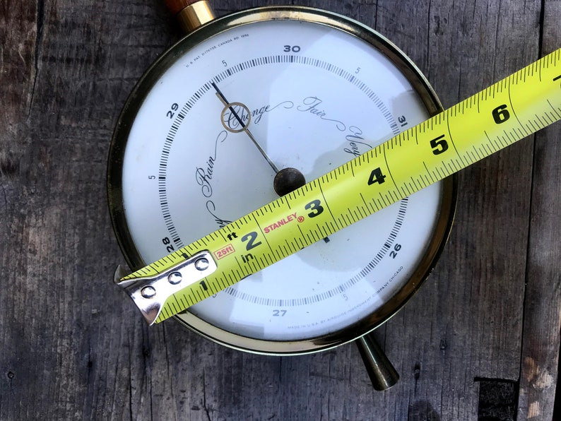 Vintage Airguide Barometer, 1956 Wall Hanging Banjo Barometer, Chicago, Made in USA, Collectible