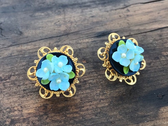 Blue on sale costume earrings