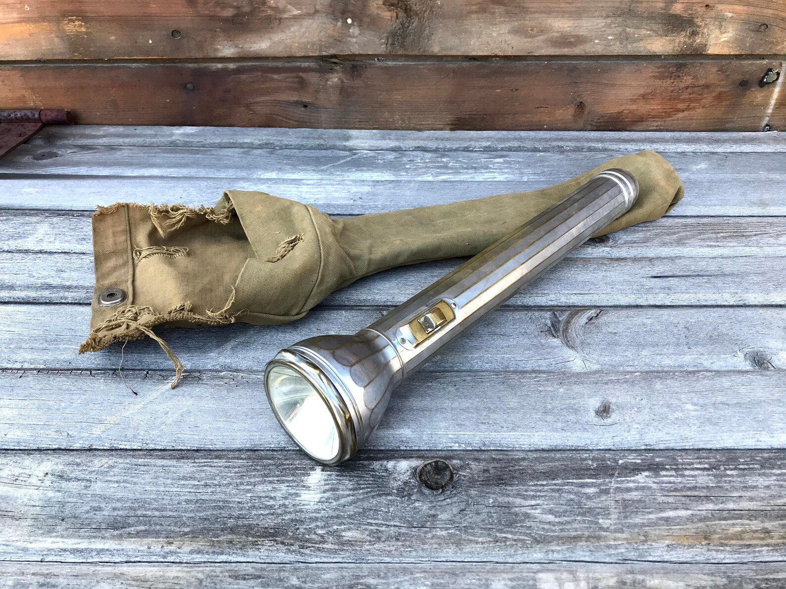Antique Military Flashlight 1924 Metal MW Flashlight Etsy