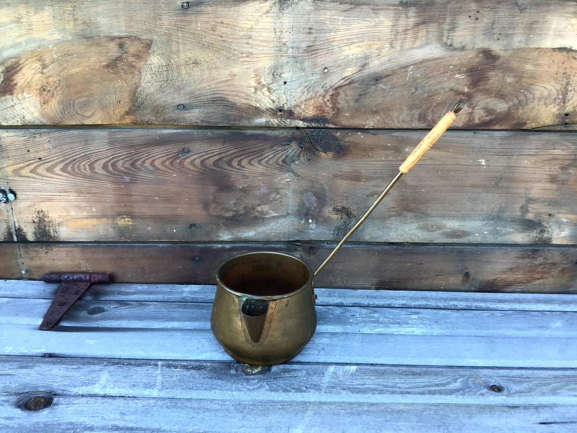 Vintage Copper Dipping Cup Antique Smelting Pot Copper Etsy