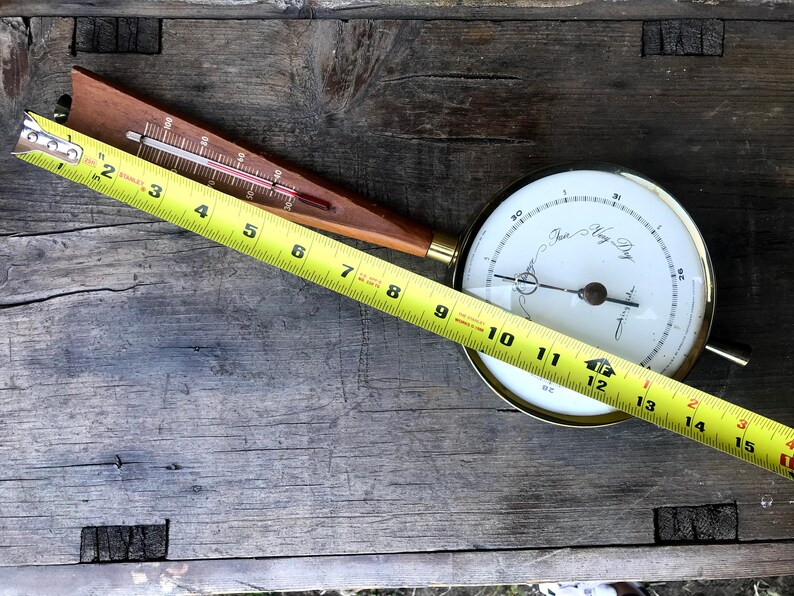 Vintage Airguide Barometer, 1956 Wall Hanging Banjo Barometer, Chicago, Made in USA, Collectible