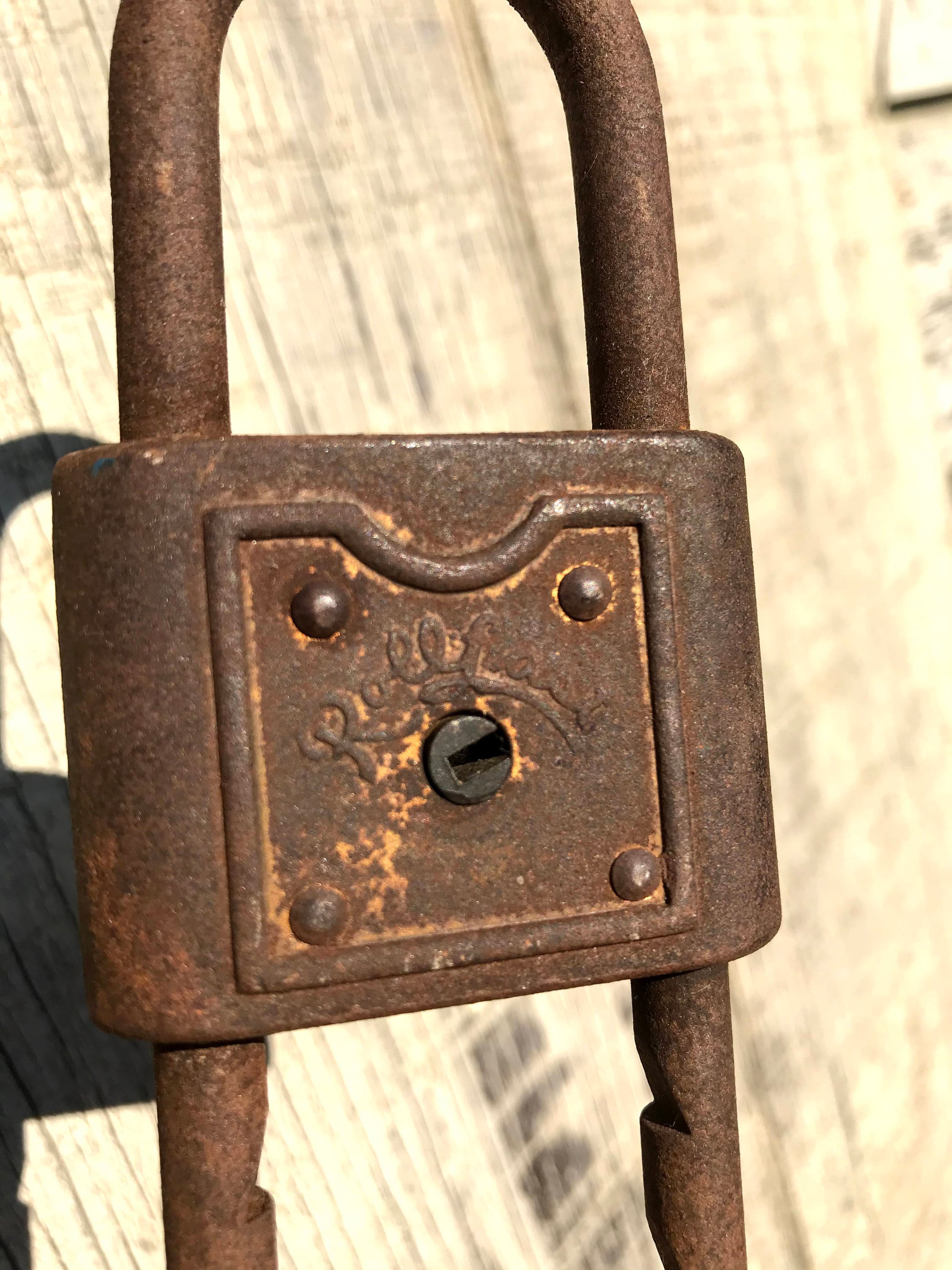 Vintage Rollfast Bicycle Lock Antique Bike Accessories Rusty Etsy