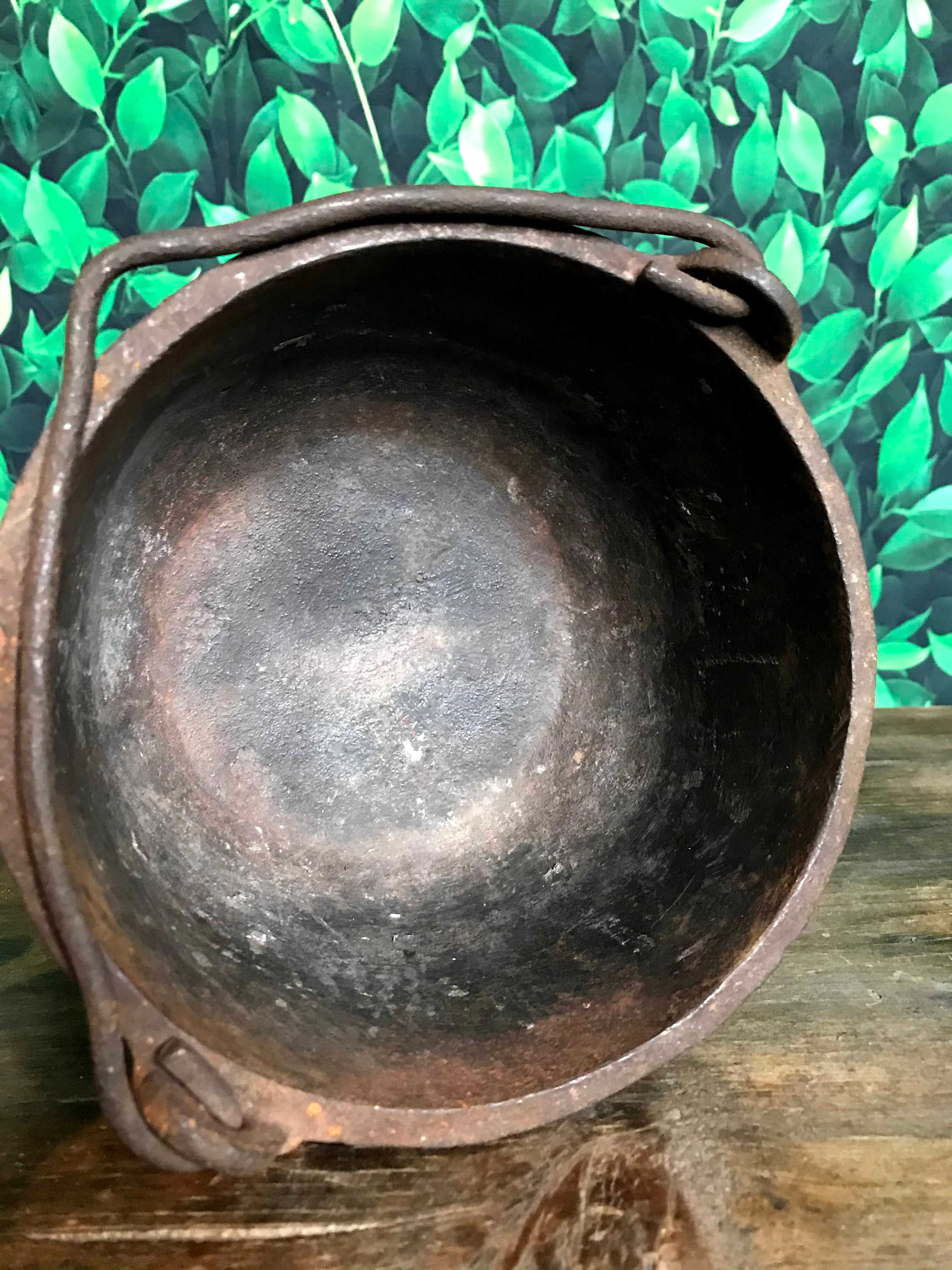 Hollands Cast Iron Lead Melting Pot Hollands 6 Erie PA Etsy