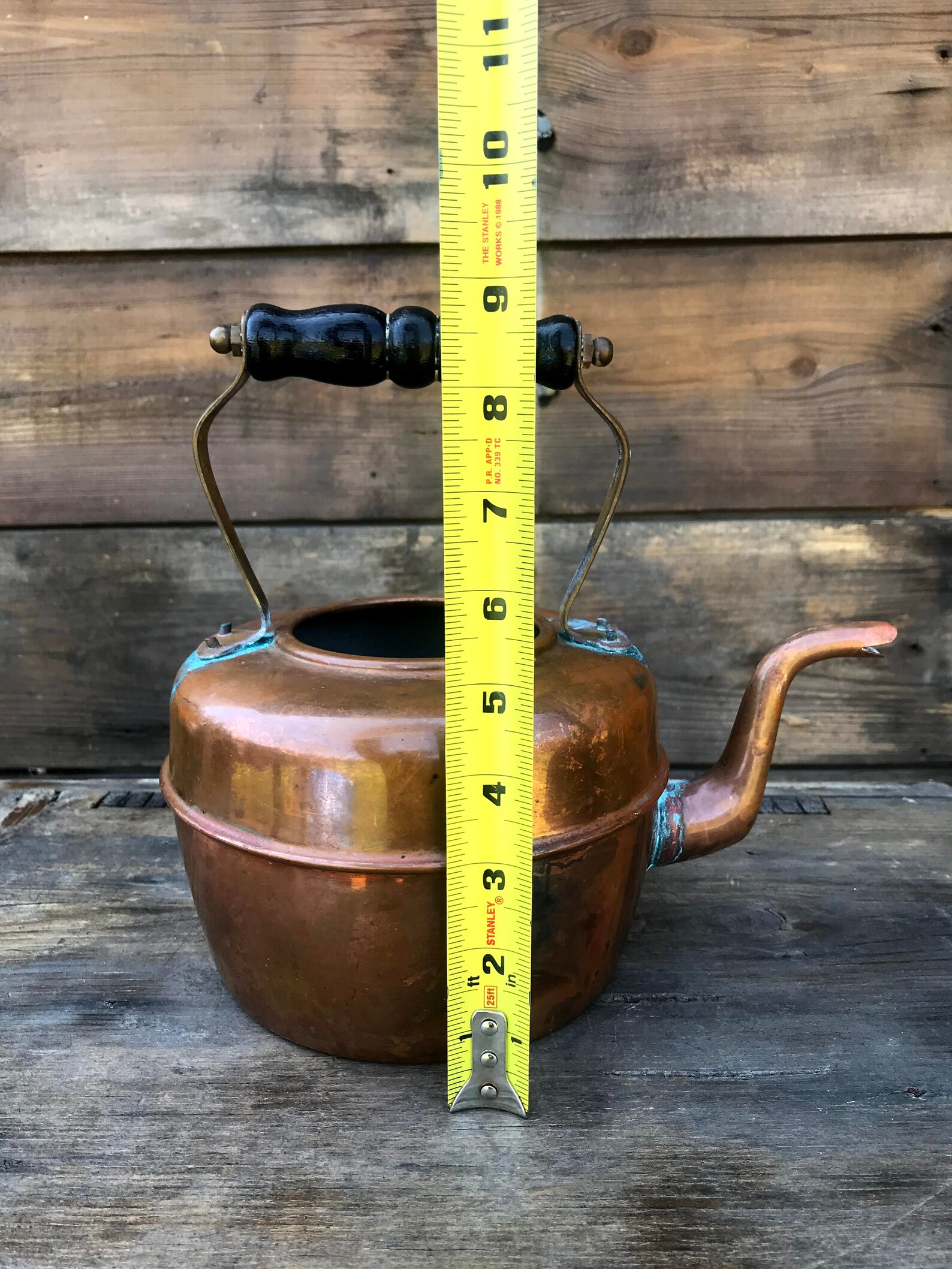 Antique Copper Tea Kettle Made in England Teapot Copper With Etsy
