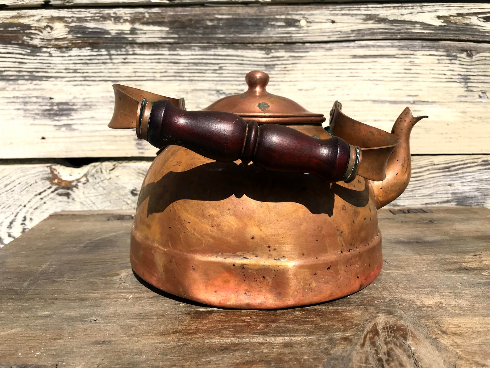 VINTAGE TAGUS COPPER Teapot, Copper Kettle, Made in Portugal, Rustic