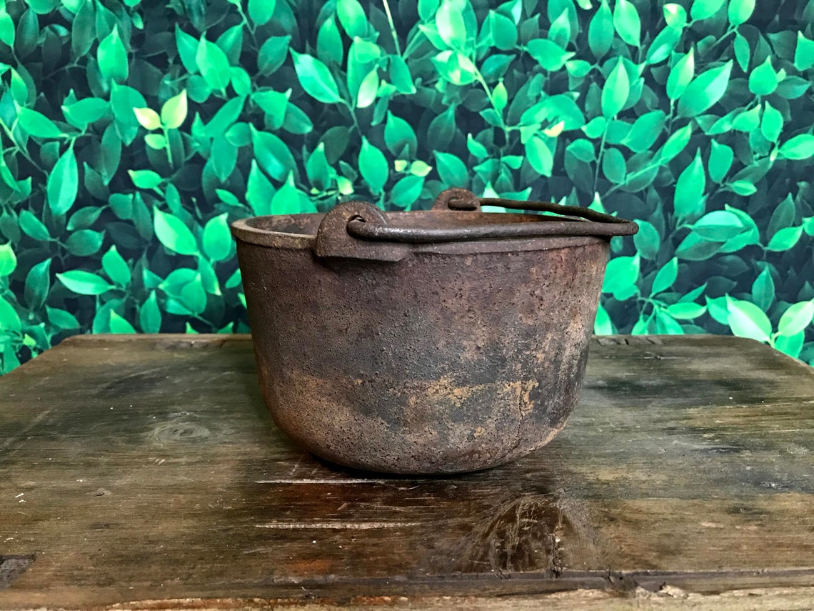 Hollands Cast Iron Lead Melting Pot Hollands 6 Erie PA Etsy