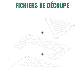 Fichier de découpe - PACK d'Etagères de remplacement avec perforations - Ikea Milsbo