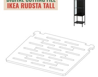Digitale download - Ikea RUDSTA TALL geperforeerde planken / Snijbestand om te DOWNLOADEN - Plank met perforaties - Ikea Rudsta Tall