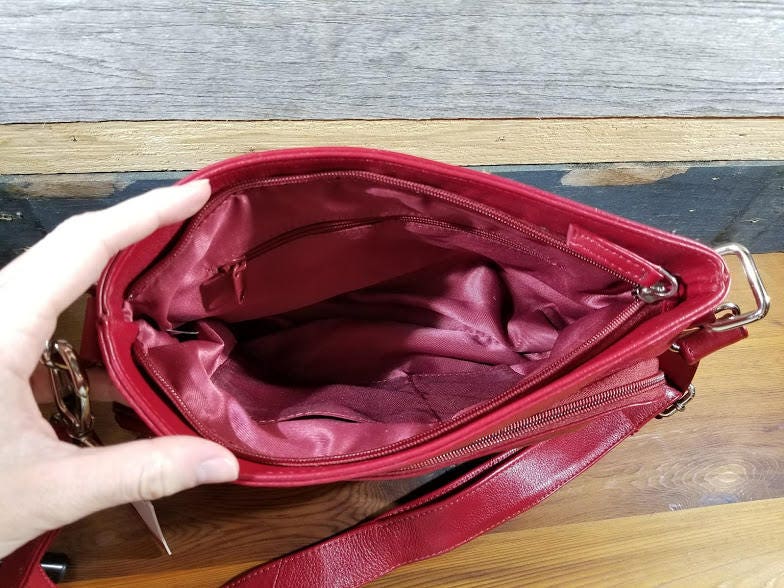 Genuine Leather Conceal Carry Purse With Custom Laser Engraved | Etsy