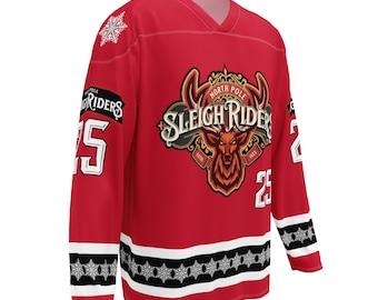 ¡¡¡¡NUEVO!!!! SleighRider Totalmente Sublimada, Camiseta de Hockey para Hombres y Mujeres