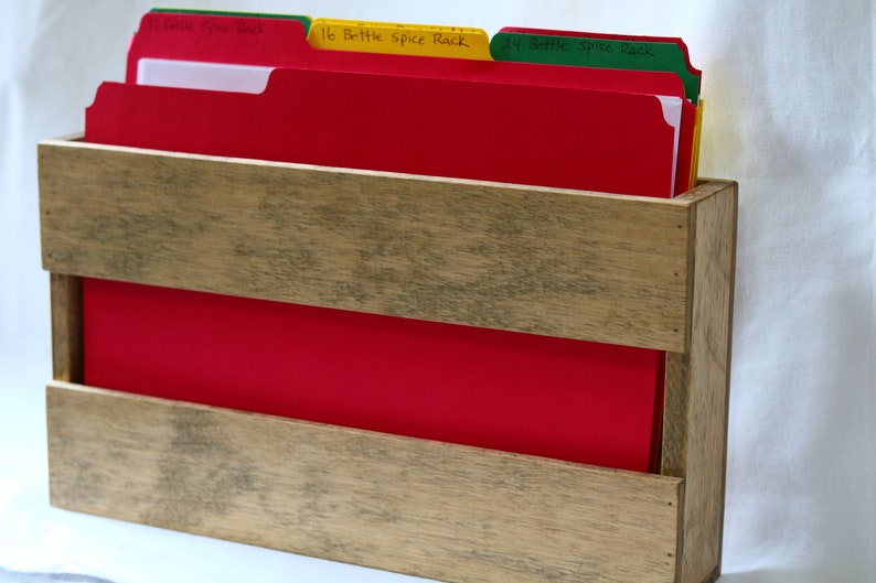 File Holder Letter Size Wall Mount Organizer Office Organization Pallet Style Farmhouse Decor