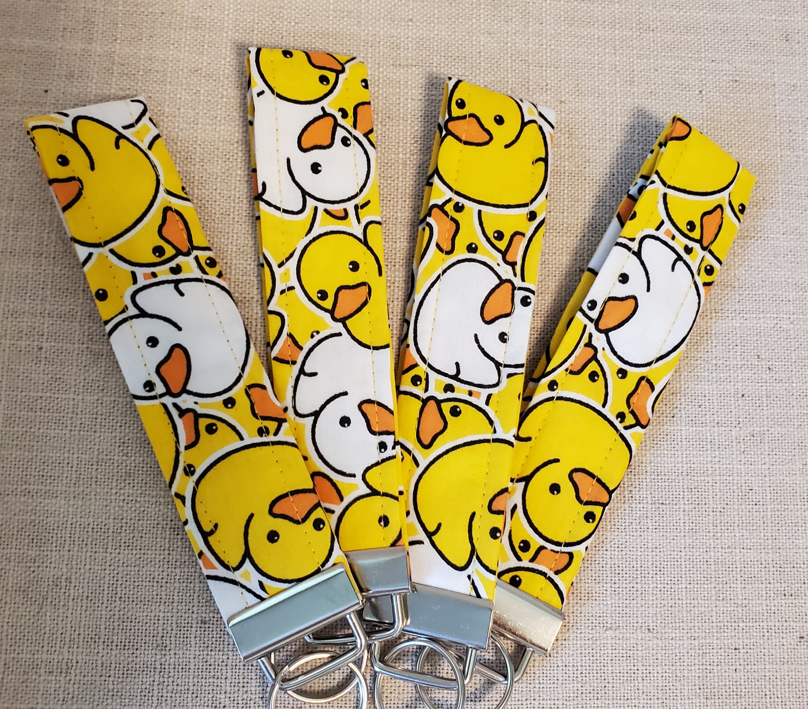 Rubber Ducky, Cruising Ducks Wristlet Key Fob, Keychain Etsy