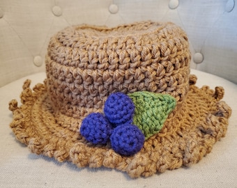 Strawbery shortcake , HUCKLEBERRY PIE inspired bucket hat, Strawberry shortcake hat friends hat