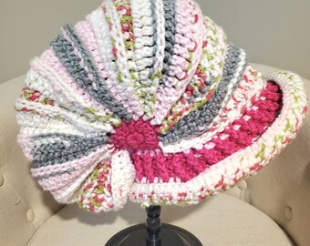 Crochet Conch Shell Hat, Seashell Hat, Snail Shell Hat Crochet Conch Shell Hat, Seashell Hat, Snail Shell Hat