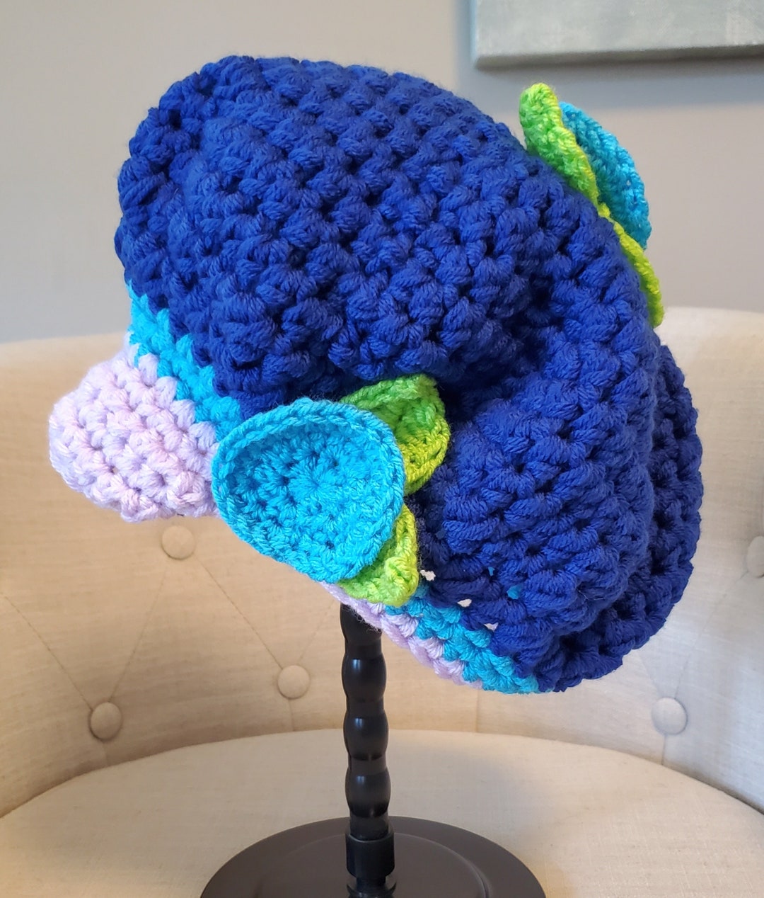 SOFT MEOW HAT BLUEBERRY STRIPES main image 1