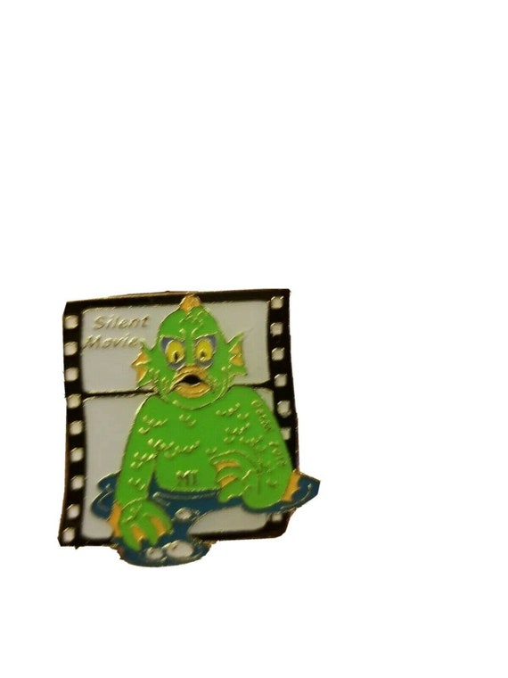Swamp Thing Monster Movie Reel Silent Movie MI Enamel Pin Rare