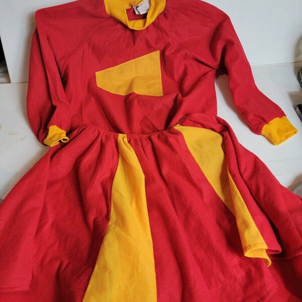 Vintage Youth Cheerleading Costume California Costumes Collection Red 1980s USA