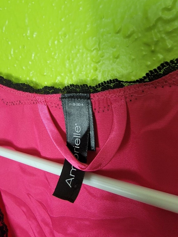 Ambreille Satin Pajama Top Pink Size XL - image 2