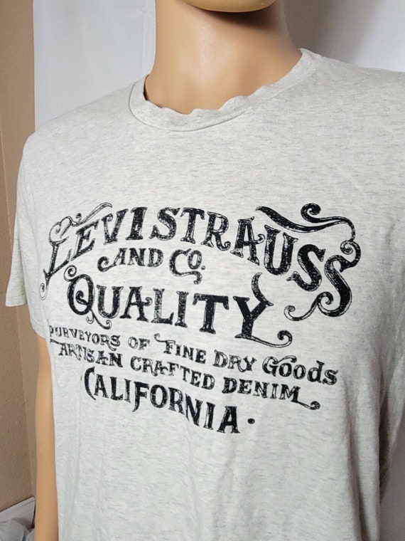 Levi Strauss Spellout Youth Large Tee Shirt Quali… - image 5