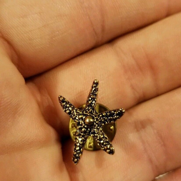 Enamel Pin Star Fish Starfish Pinback Lapel Sea Creature