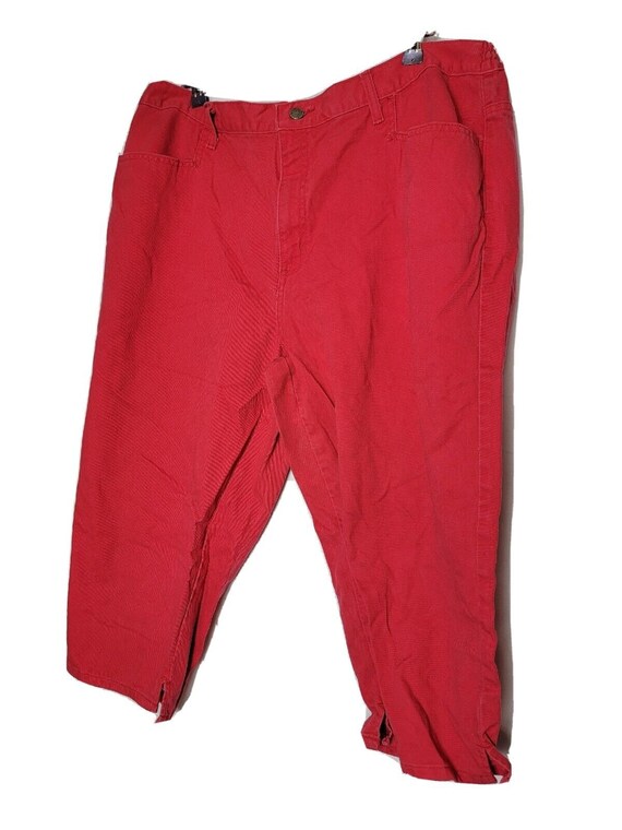 Vintage Womens Jeans 22W Delta Burke JeansWear Red