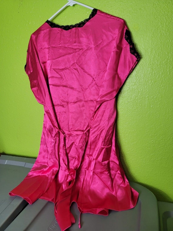 Ambreille Satin Pajama Top Pink Size XL - image 3