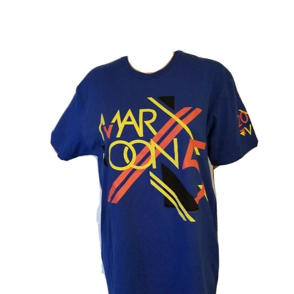 Maroon 5 VIP Band Concert Tee Shirt Blue 2013 Adam Levine Medium Maroon Five