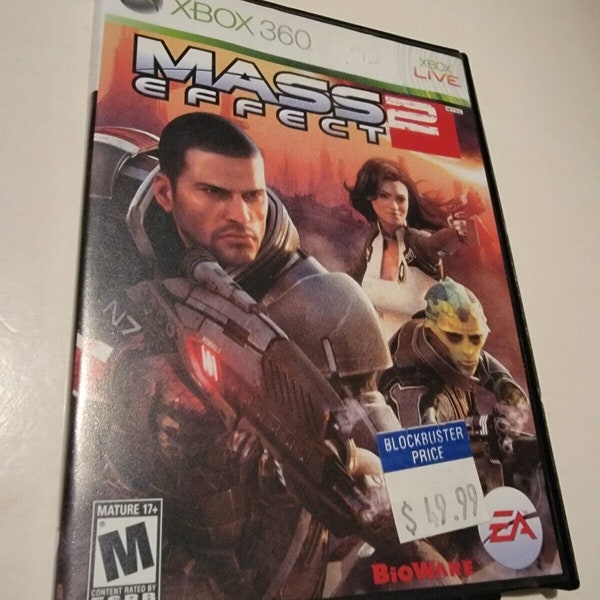 Mass Effect 2 Microsoft Xbox 360 Blockbuster Video Game EA